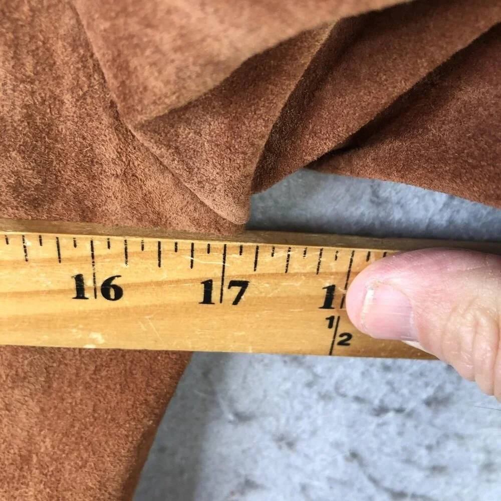 Vintage Nuons Suede Jacket Womens 6 Brown Genuine Leather Blazer - Picture 4 of 16